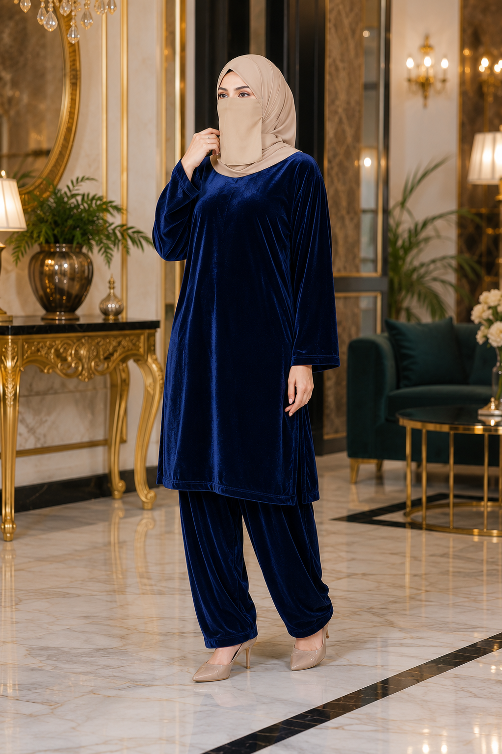 Velvet Micro-9000 Navy Blue